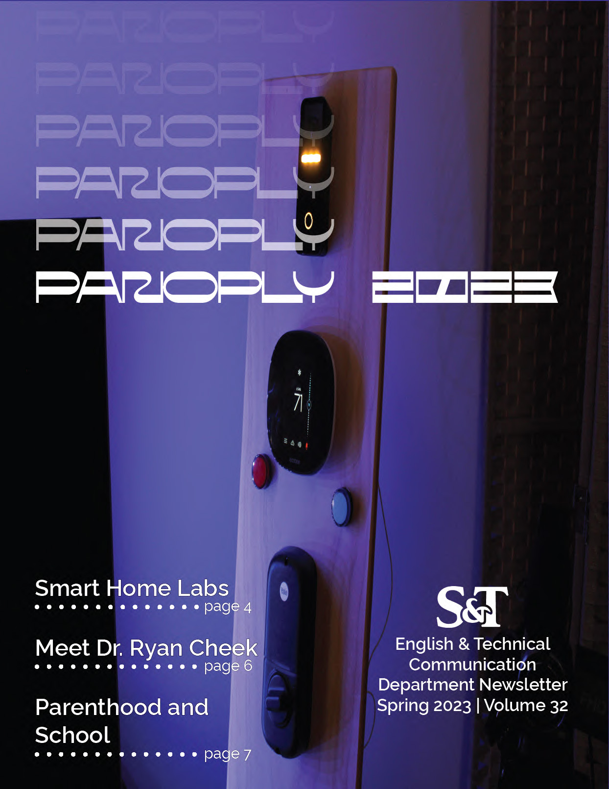 image of a cover of 2023 newsletter of Missouri S&T's Department of English and Technical Communication